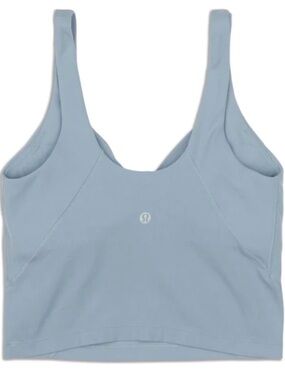 lululemon athletica Light Blue Scoop Neck Sports tank- cropped